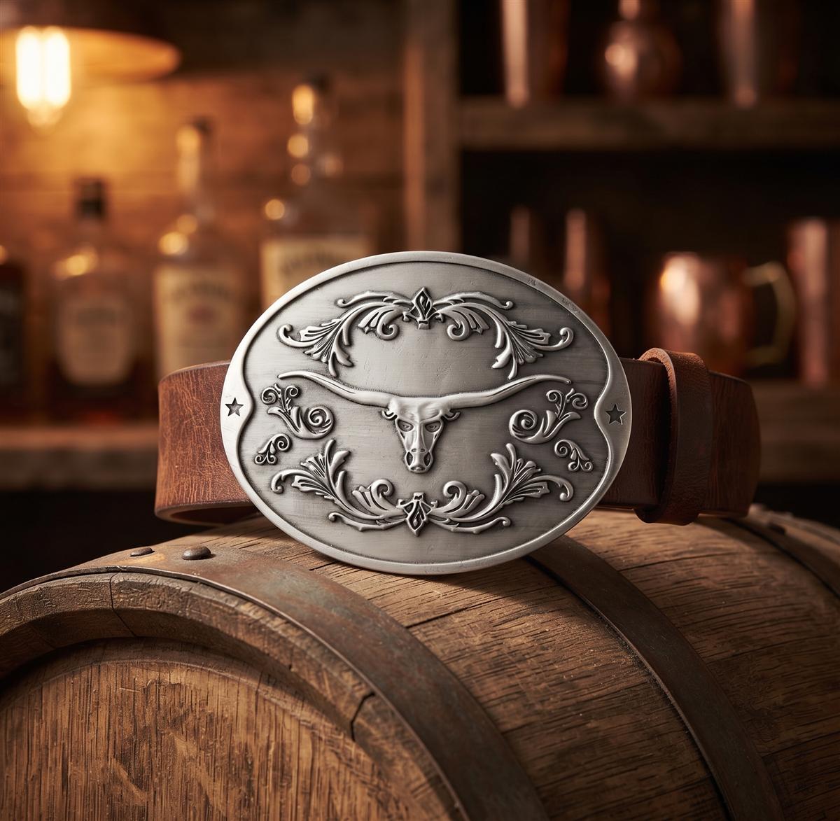 BeerBuckle Silver Cattle